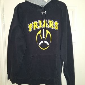 Under Armour Friars Black Loose Pullover Hoodie Men's sz XL.